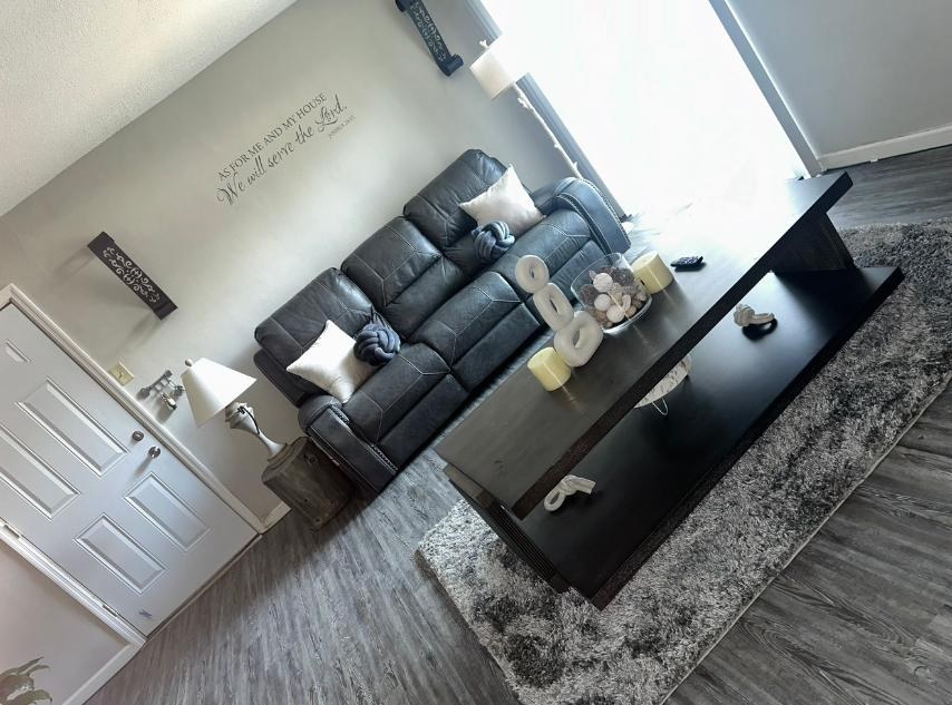 Raw living room photo before enhancement